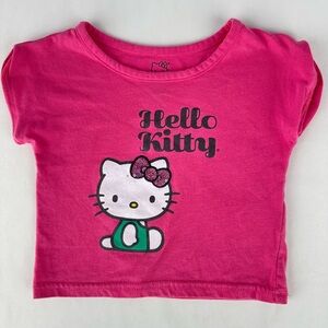 Hello Kitty Hot Pink T- Shirt w Sequin Bow